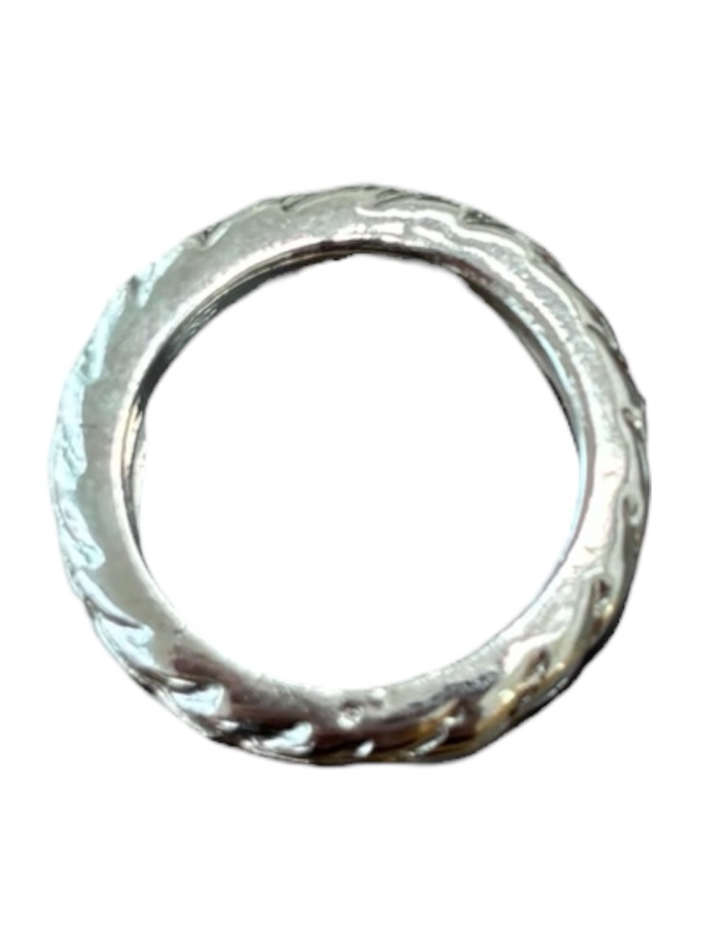 Vintage Antigen Silver Band Eternity Minimalist Infinity Luxe Neutral Coquette - Picture 6 of 8